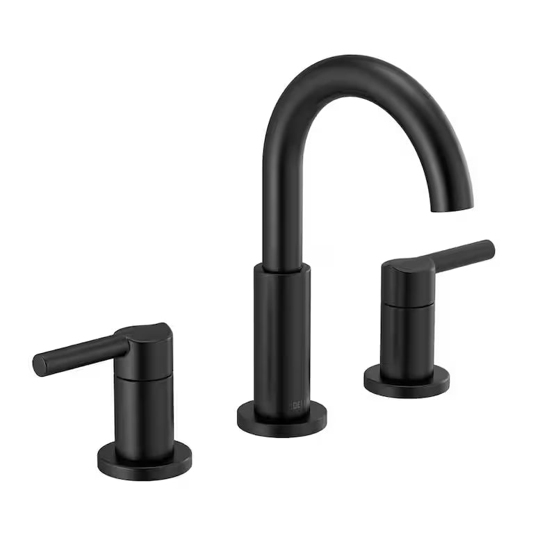 Widespread 2-Handle Bathroom Faucet in Matte Black S8749
