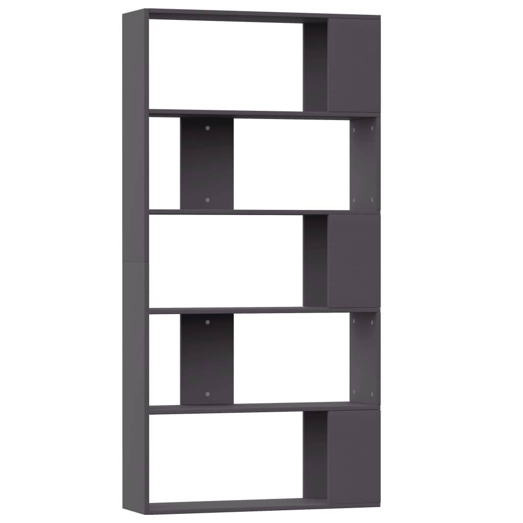 Gray Book Cabinet Room Divider Chipboard P1888