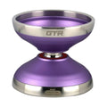 Purple with Silver Rim Bi-Metal Yo-Yo I228