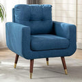 Yellow Upholstered Tufted Accent Chair A911
