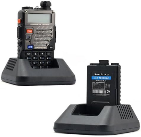 5PCS Dual-Band Handheld Two Way Radio Black H74850