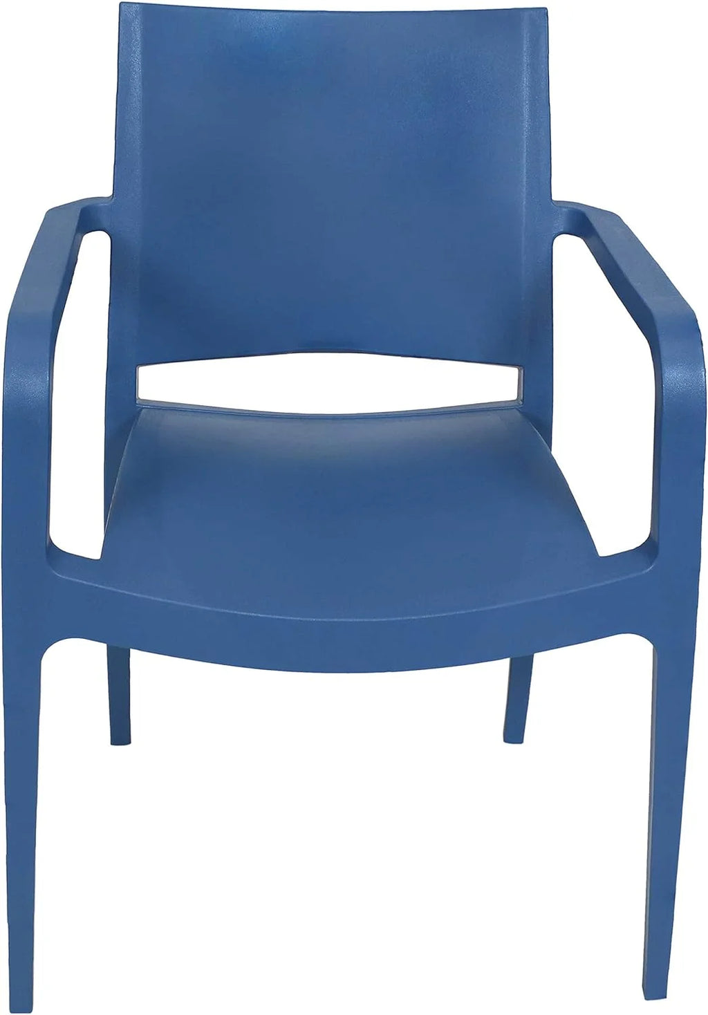 Sax Blue Plastic Dining Armchair 4 Chairs G1618