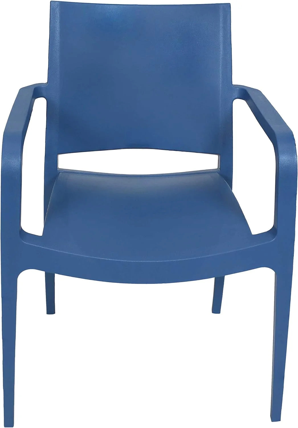Sax Blue Plastic Dining Armchair 4 Chairs G1618