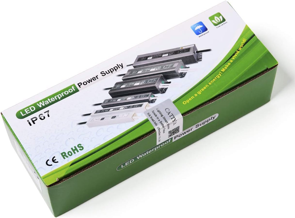 12V 300W LED Driver Transformer, IP67 Waterproof, Pack of 2 R293226