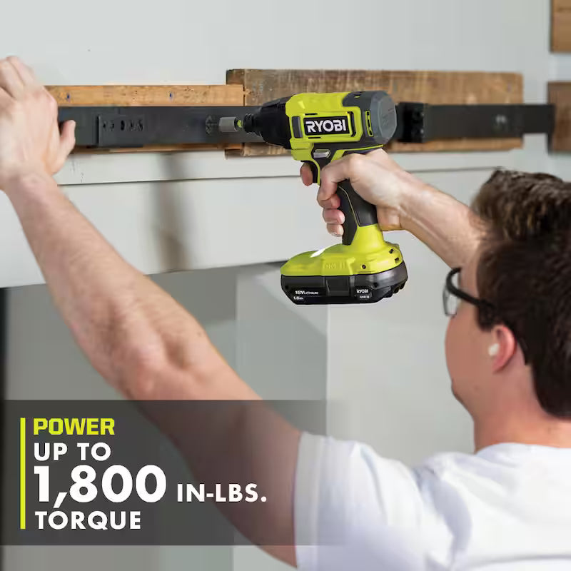 18V Cordless 1/4 in. Impact Drill/Driver Kit with 2 Batteries and Charger G719062