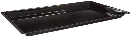 Heavyweight Plastic Rectangle Catering Tray 25 x 15-inch Black 20-Count G7177