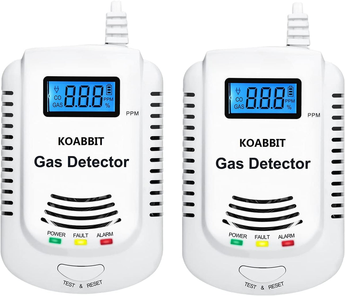 Plug-in Carbon Monoxide and Natural Gas Detector Alarm 2 Pack H69763
