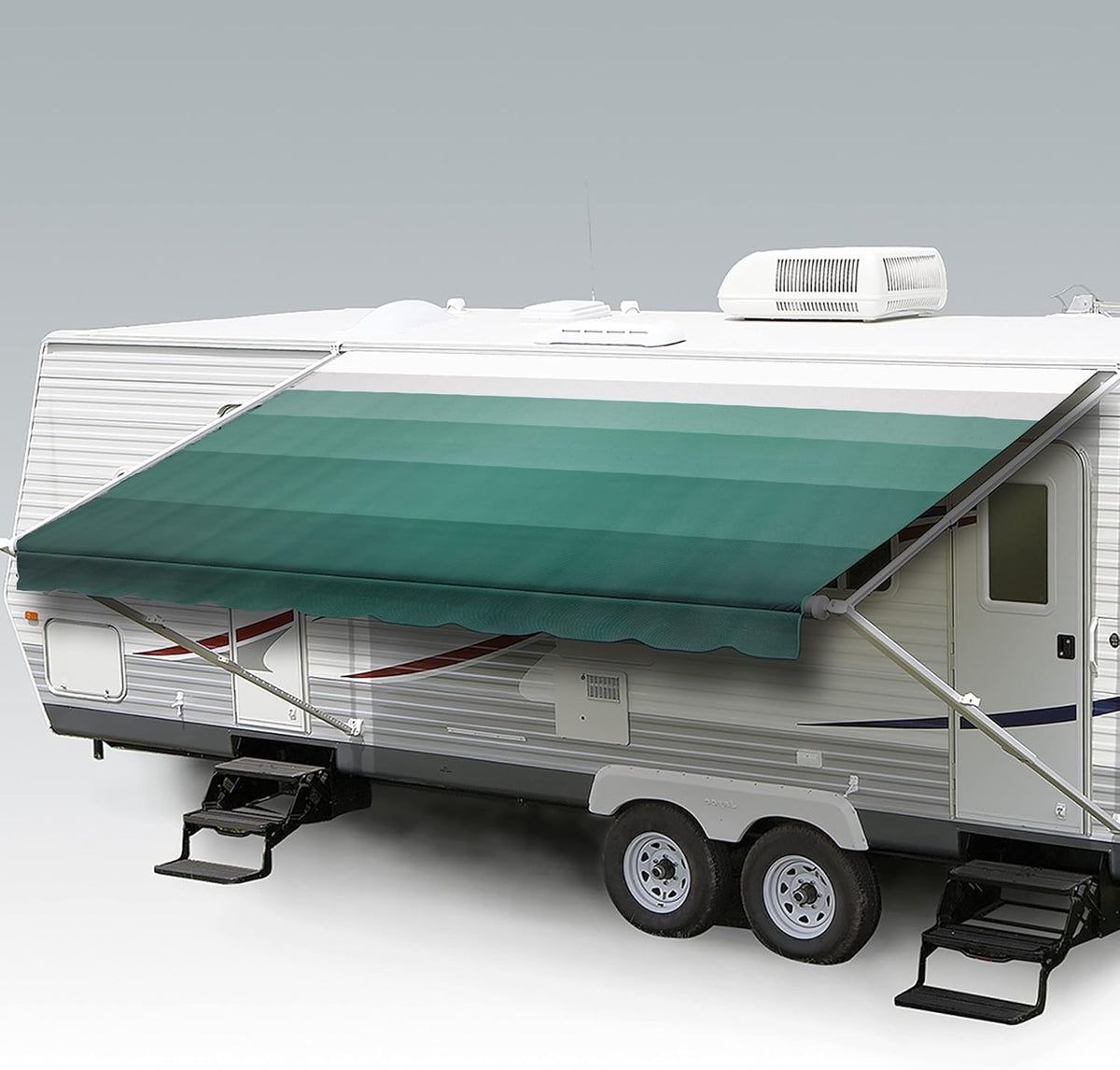 Heavy Duty Weatherproof Vinyl RV Awning Fabric Replacement L244717