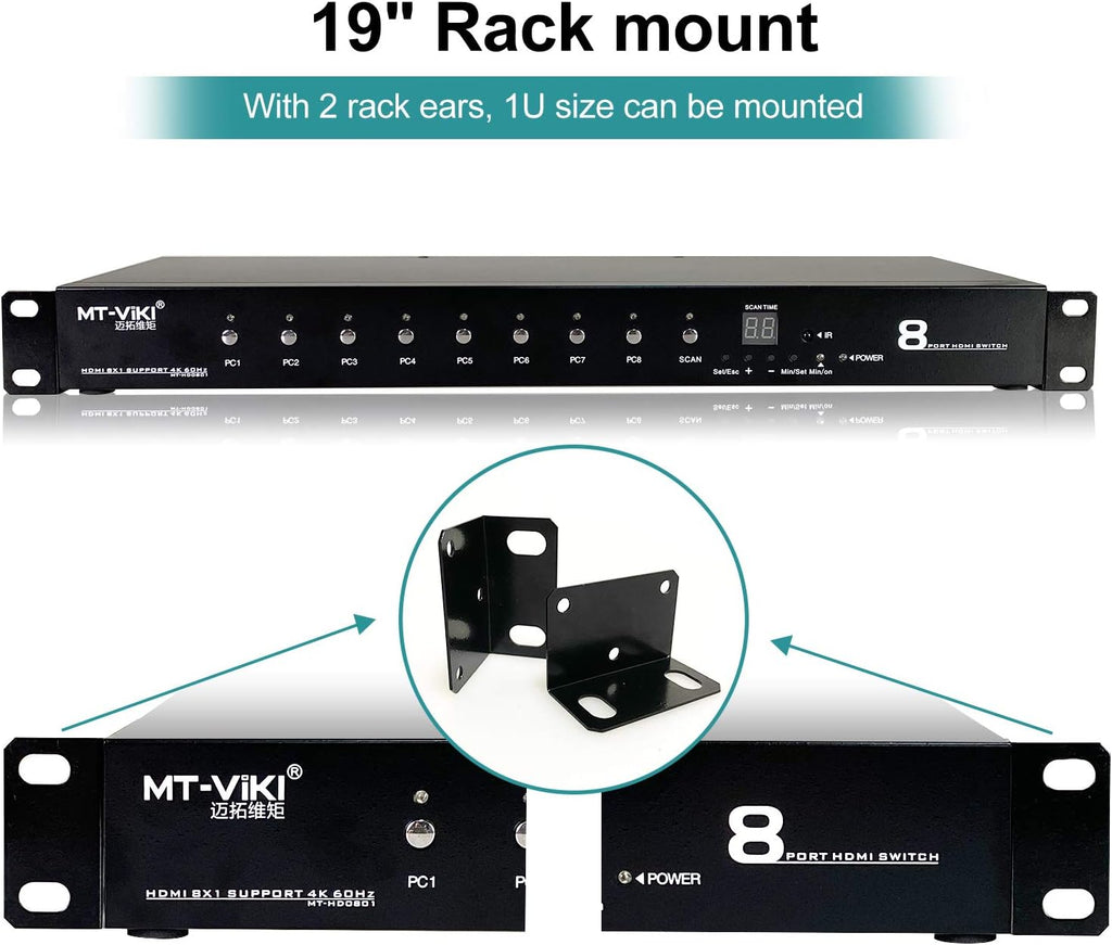 8 Ports HDMI Switch 8x1 4K@60Hz A91558