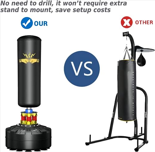 Heavy Punching Bag with Stand 70'' H13634
