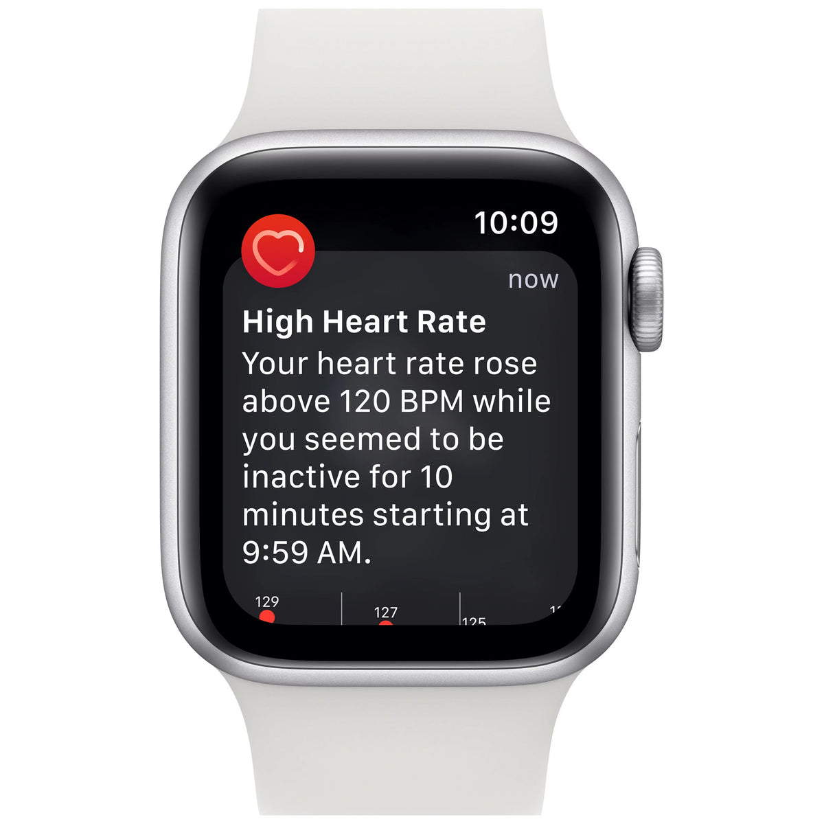 Apple Watch SE GPS 40mm Silver Aluminum Case with White Sport Band Z693172