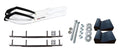 White Snowmobile Skis with 10" Round Bars Complete Kit L498303