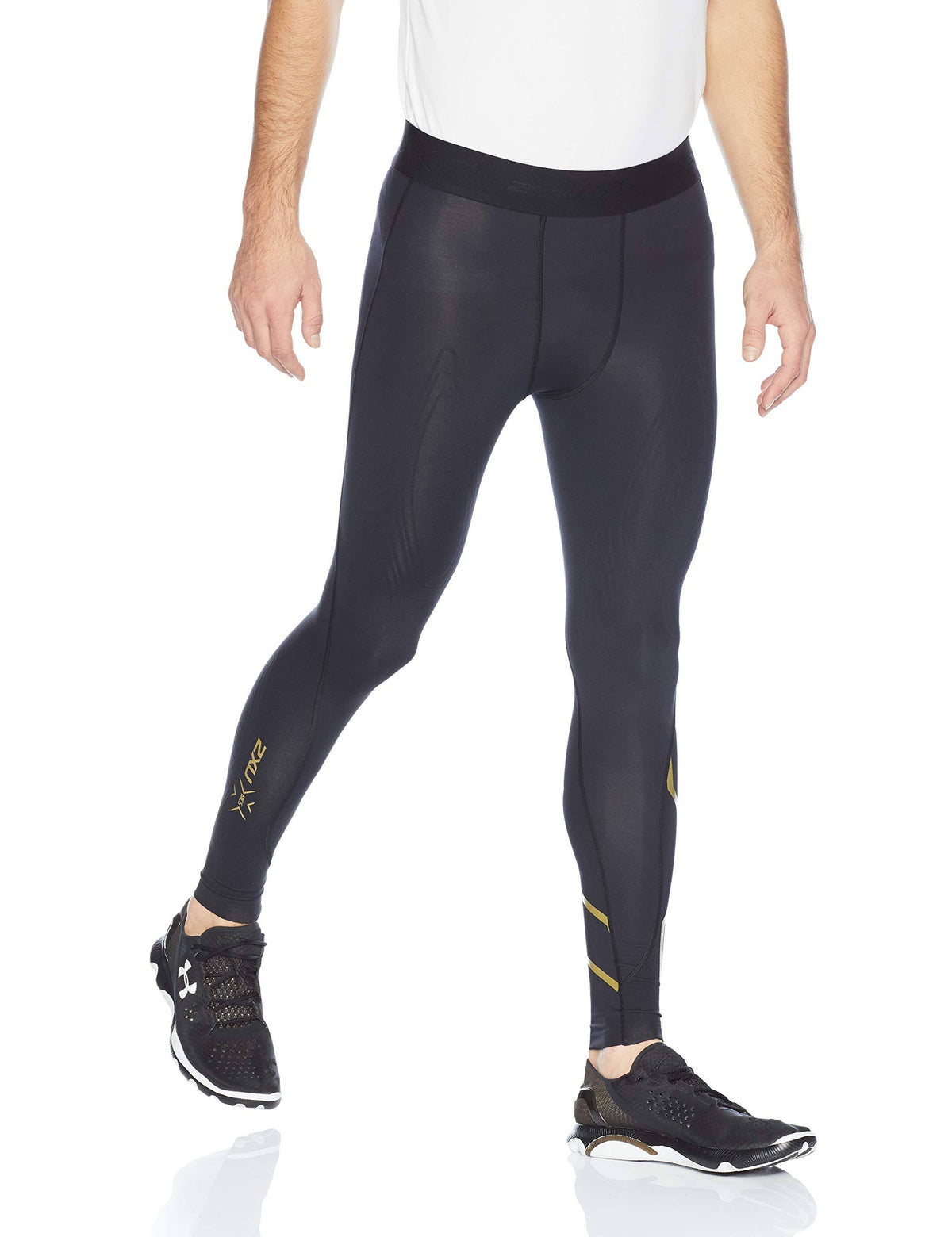 Compression Tights Large Black/Gold K188