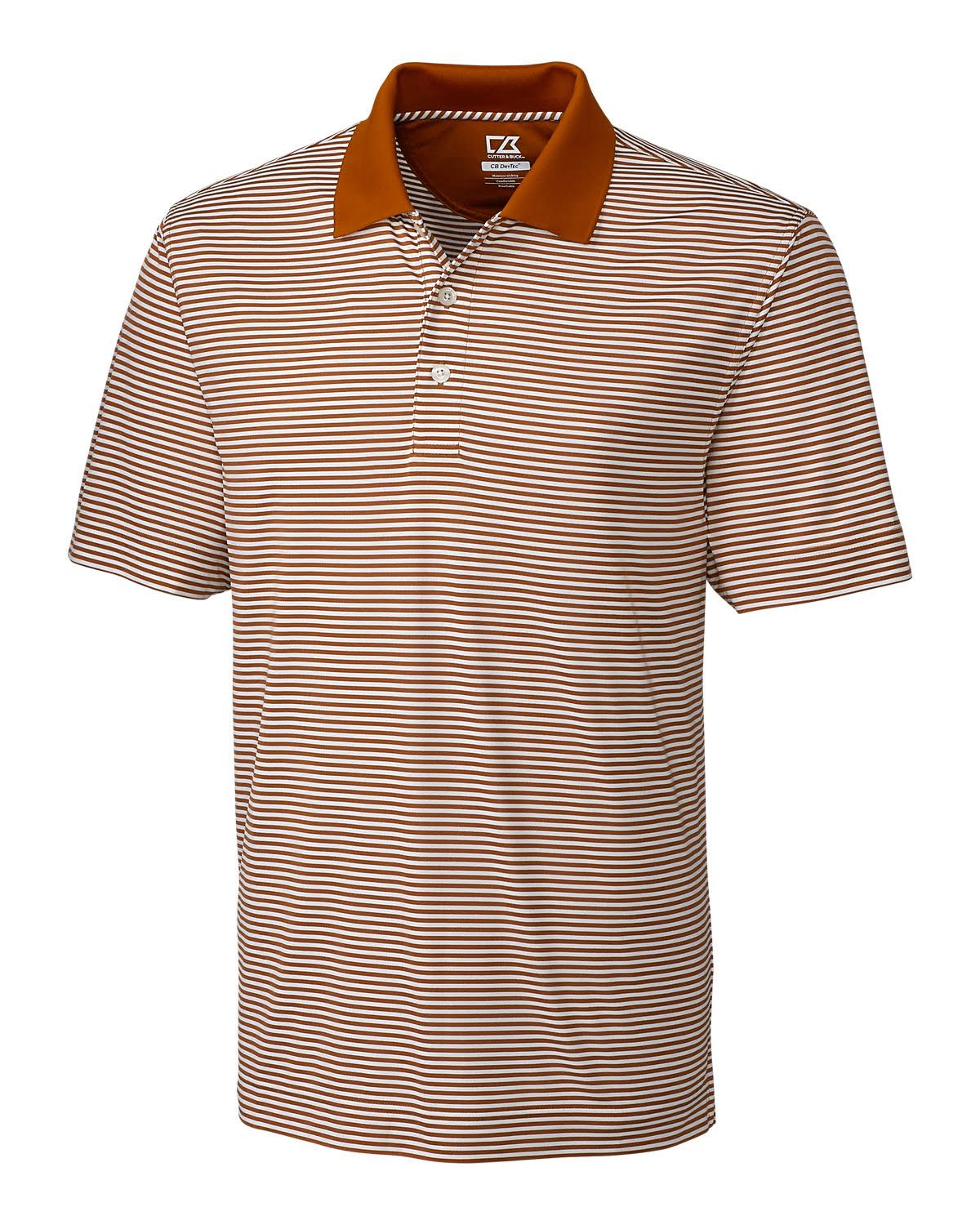 Men Stripe Texas Orange/White XL Shirt F5628