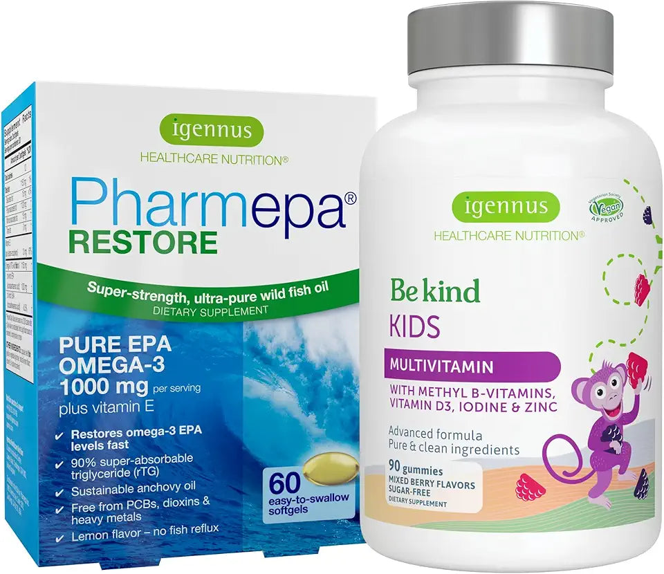 Pure EPA Fish Oil + Kids Multivitamin Gummy Bundle T2689