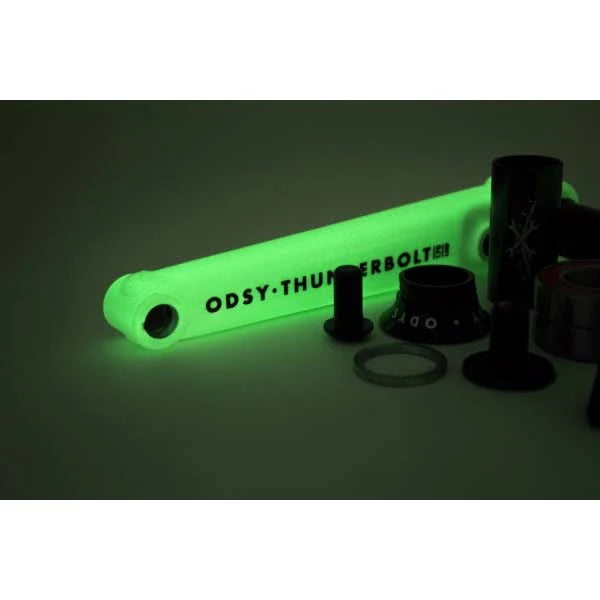Glow White Thunderbolt Cranks with Bb Z5286