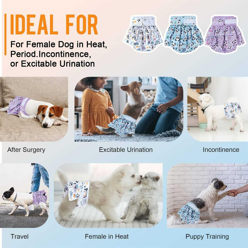 Washable Female Dog Diapers 3 Pack Reusable R9467
