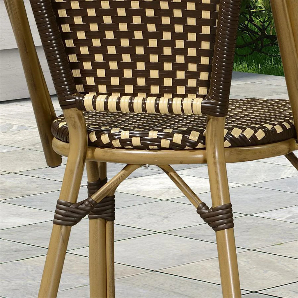 Set of 2 Wicker Dining Chairs T9459