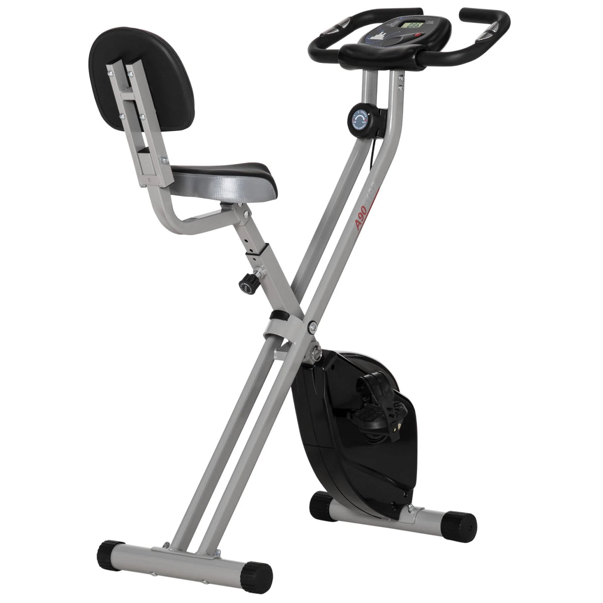 Folding Upright Stationary Indoor Bike with 8 Levels of Magnetic Resistance Z6743