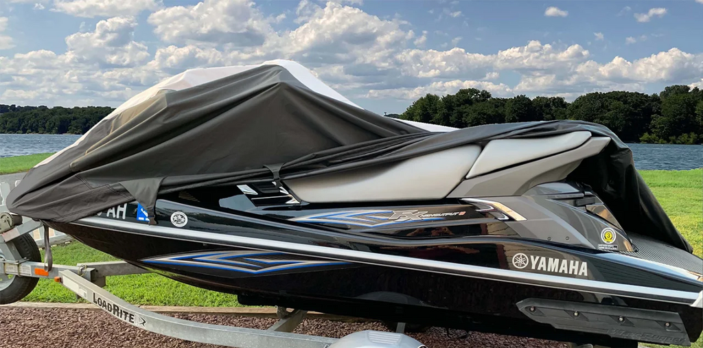 Black/Grey Jet Ski Cover V6844