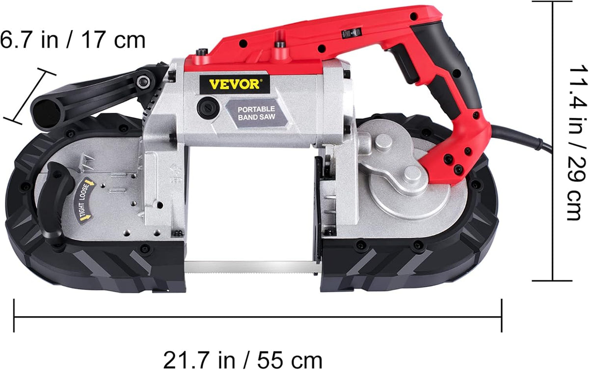 Portable Band Saw, 5 Inch Cutting Capacity, Variable Speed H465