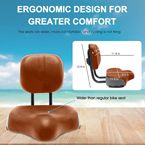 Oversized Bike Saddle with Backrest V326683