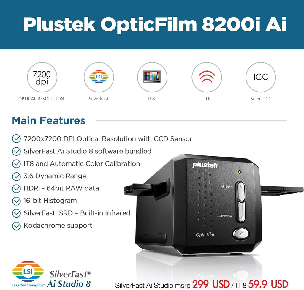 35mm Film & Slides Scanner 7200 dpi G309