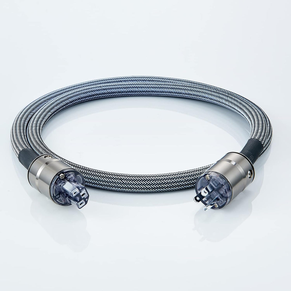 12AWG Audiophile Power Cable with Braided Sleeves, 5FT B54567