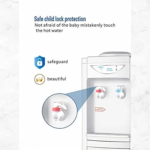 White 5 Gallon Top Loading Plastic Water Cooler Dispenser with Child Safety Lock K17013