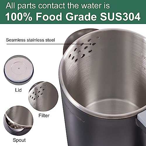 0.8L Stainless Steel Electric Kettle with Auto Shut-off A291