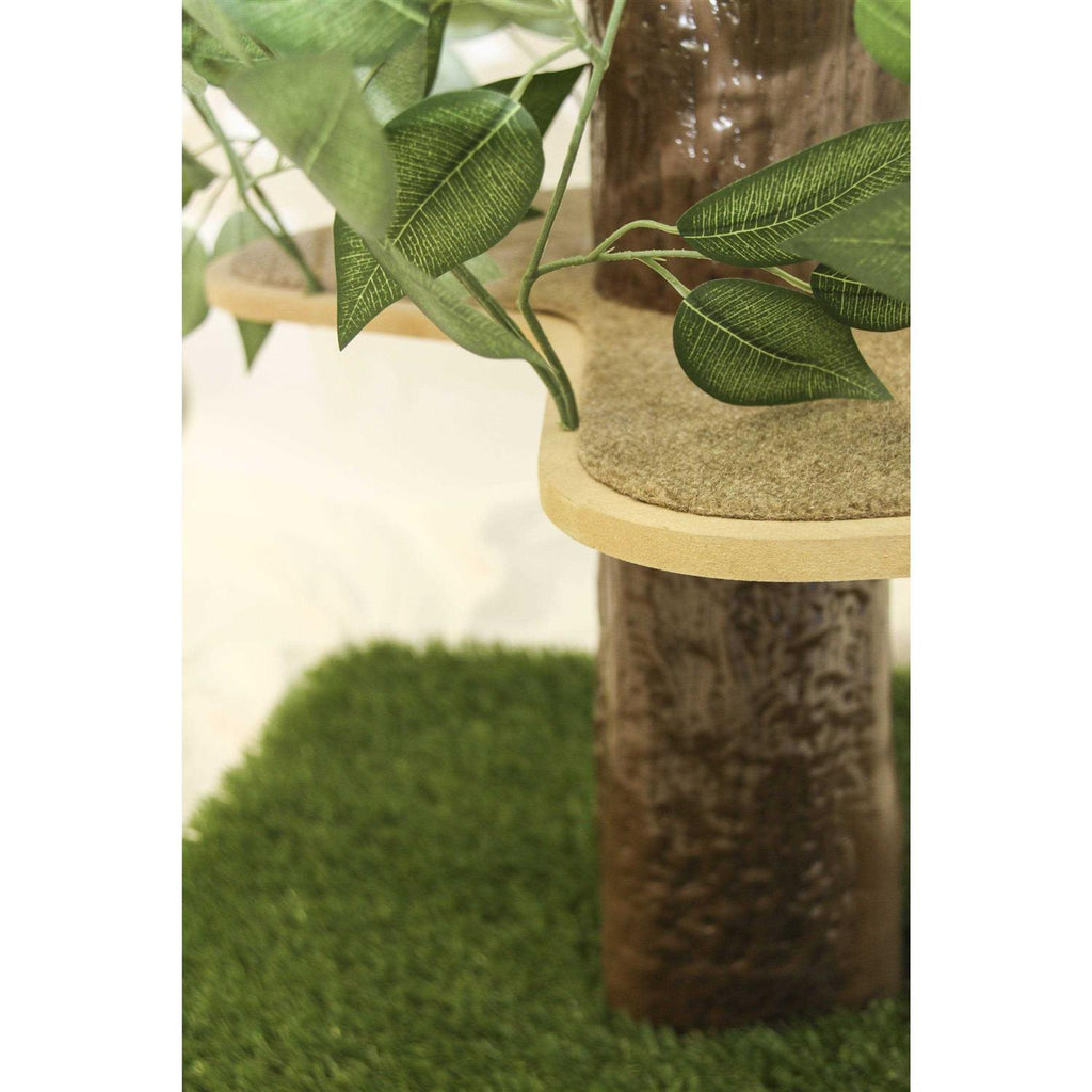 Cat Tree with Leaves Cat House & Cat Activity Tree N392
