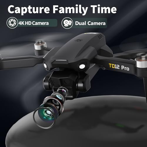 4K HD Camera Foldable Drone with Carrying Case K358988