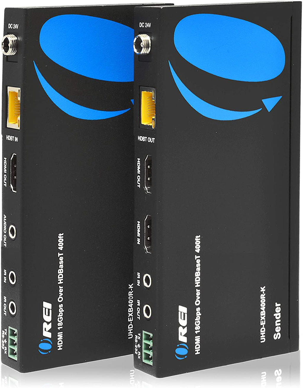 4K HDMI Extender Balun Over Single CAT5e/6/7 Cable Up to 400 Ft F500731