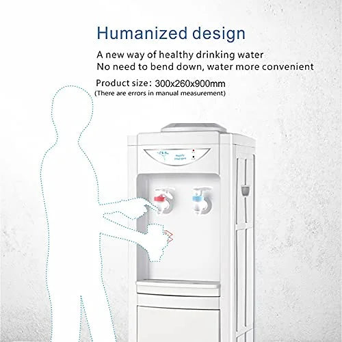 White 5 Gallon Top Loading Plastic Water Cooler Dispenser with Child Safety Lock K17013