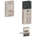 Satin Nickel Smart Deadbolt with Passage Lever Y94914