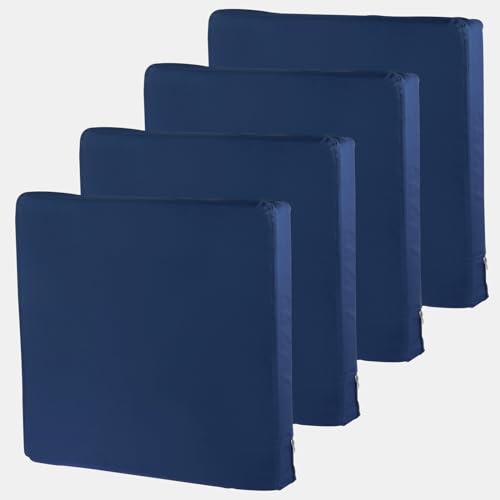 Navy Blue 23.6x23.6x3.9 Patio Cushion Covers K31042