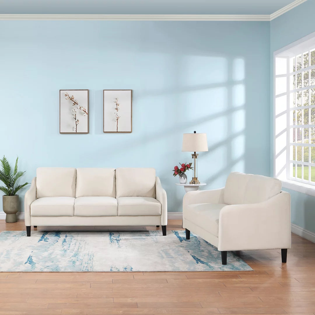 Beige Loveseat Sofa S445