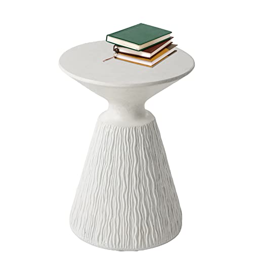 Concrete Outdoor Side Table with Pedestal Base Z2239
