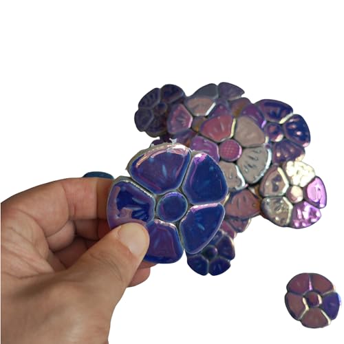 1.1 LB White Iridescent Flower Ceramic Mosaic Tiles I1434