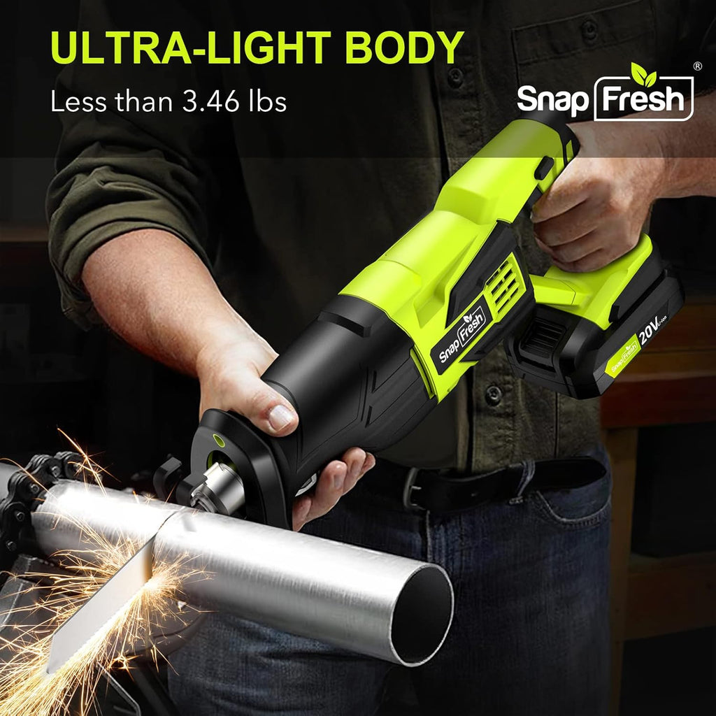 Cordless Reciprocating Saw 20V 2.0Ah for Wood & Metal Cutting N87733
