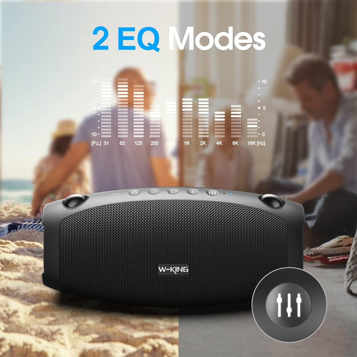 70W Portable Bluetooth Speaker with 13200mAh Power Bank F474302