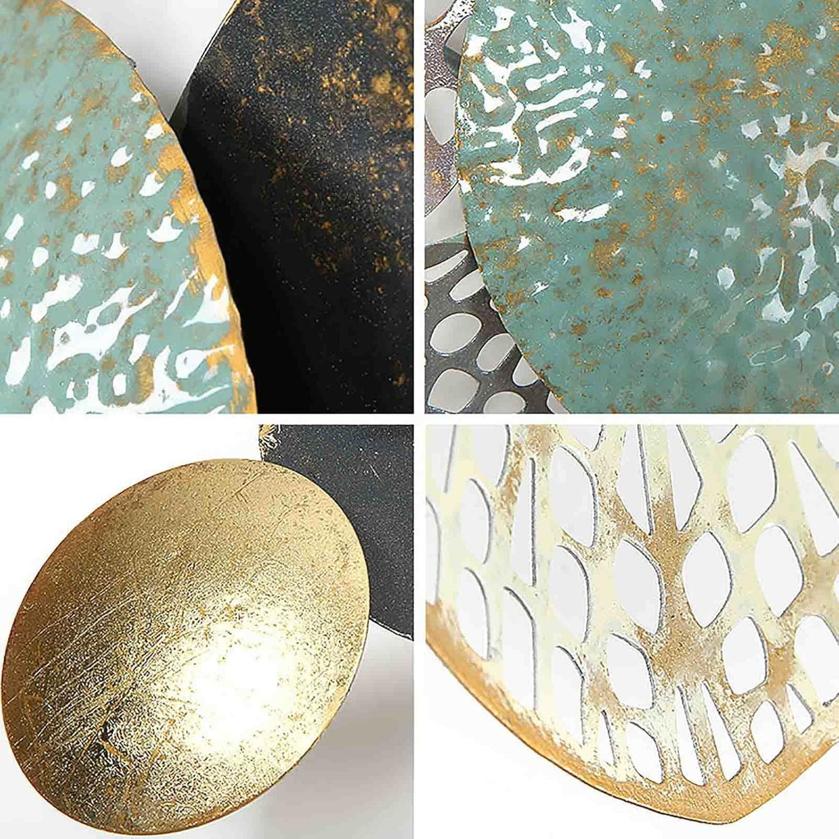 3D Metal Wall Art Décor, Abstract Openwork Wall Sculptures, 52.5 inches X 26.5 inches M38253