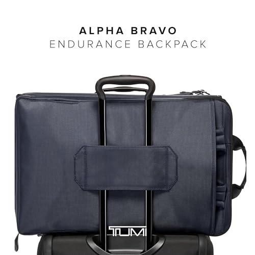 Large Travel Laptop Backpack - 22.0" X 14.0" X 8.5" - Midnight Navy/Khaki X4363