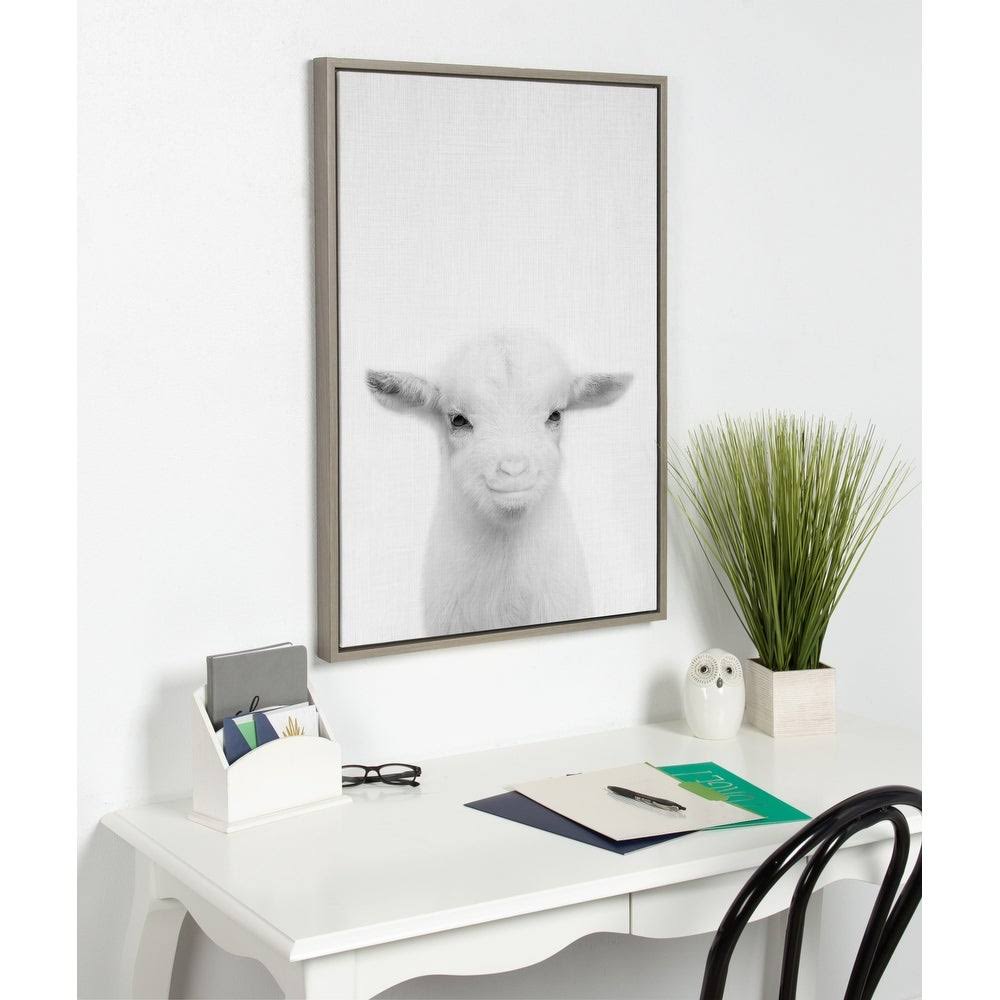 Gray Framed Canvas S865