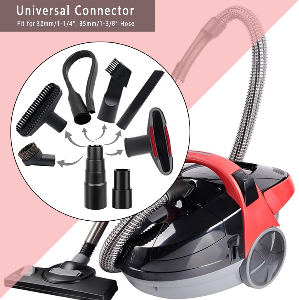 5PCS Vacuum Soft Bristle Round Dust Brush Attachment C4487
