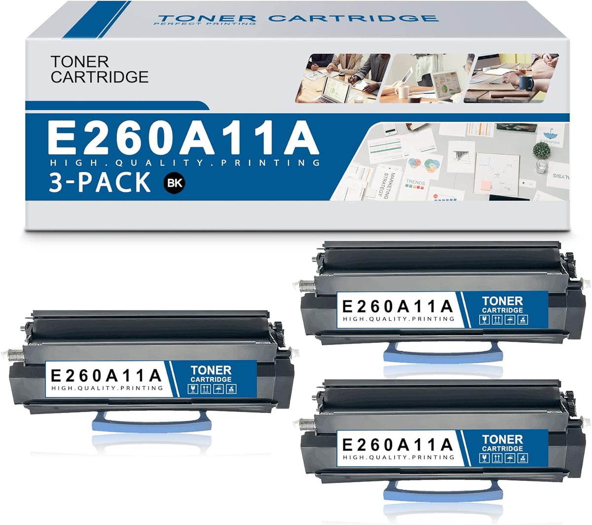 Compatible Remanufactured Toner Cartridge Replacement 3 Black G34098