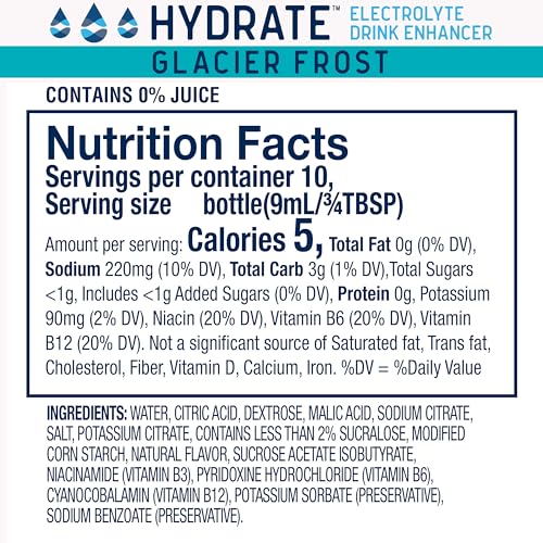 Low Sugar Low Calorie Electrolyte Drink Enhancer Drops (Mixed Berry 2 Pack) W194052