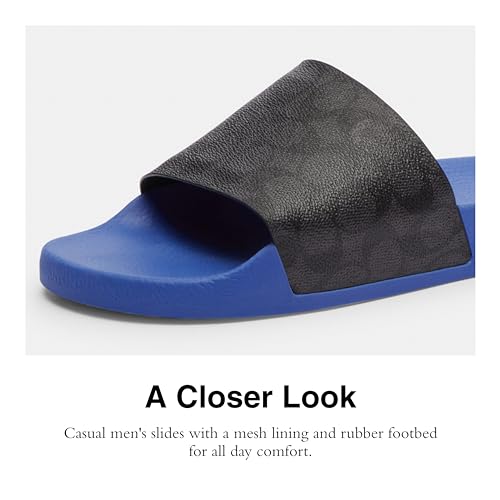 Signature Coated Canvas Pool Slide Sandal A36801