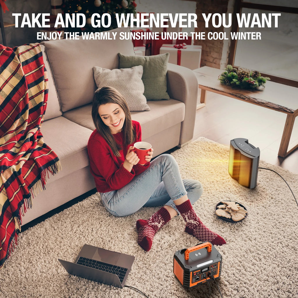 500W Portable Power Station 519.4Wh Power Battery with Storage Bag D261