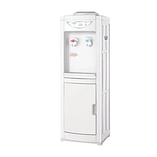 White 5 Gallon Top Loading Plastic Water Cooler Dispenser with Child Safety Lock K17013